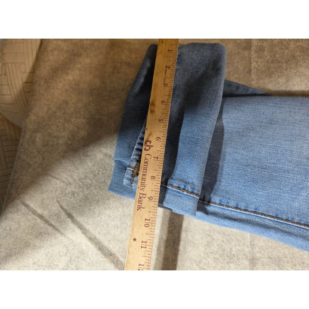 True Religion Ricky Relaxed Straight Jeans Mens 38 Light Wash Blue Denim USAMade